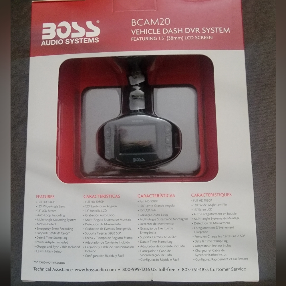 BOSS Audio Systems BCAM20 Car DVR System Featuring 1.5 Inch LCD Screen - Picture 3 of 9